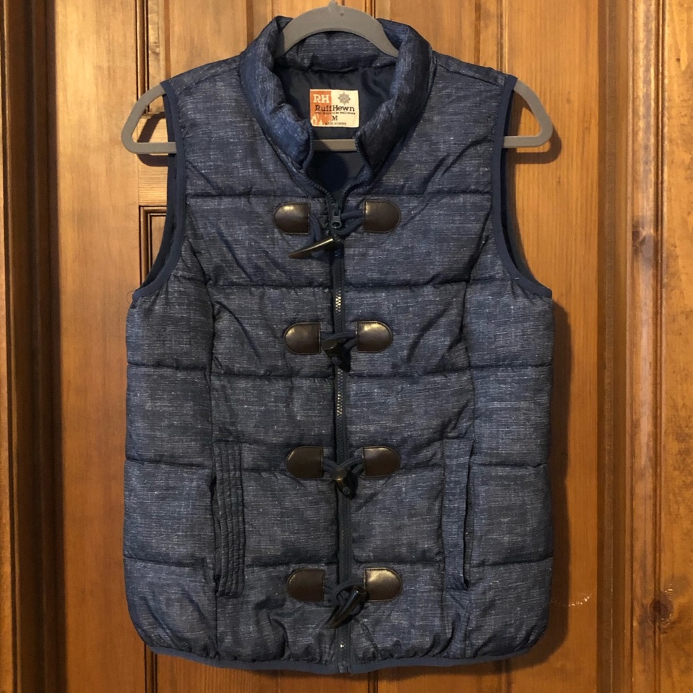 ❌Ruff Hewn Navy Quilted Vest